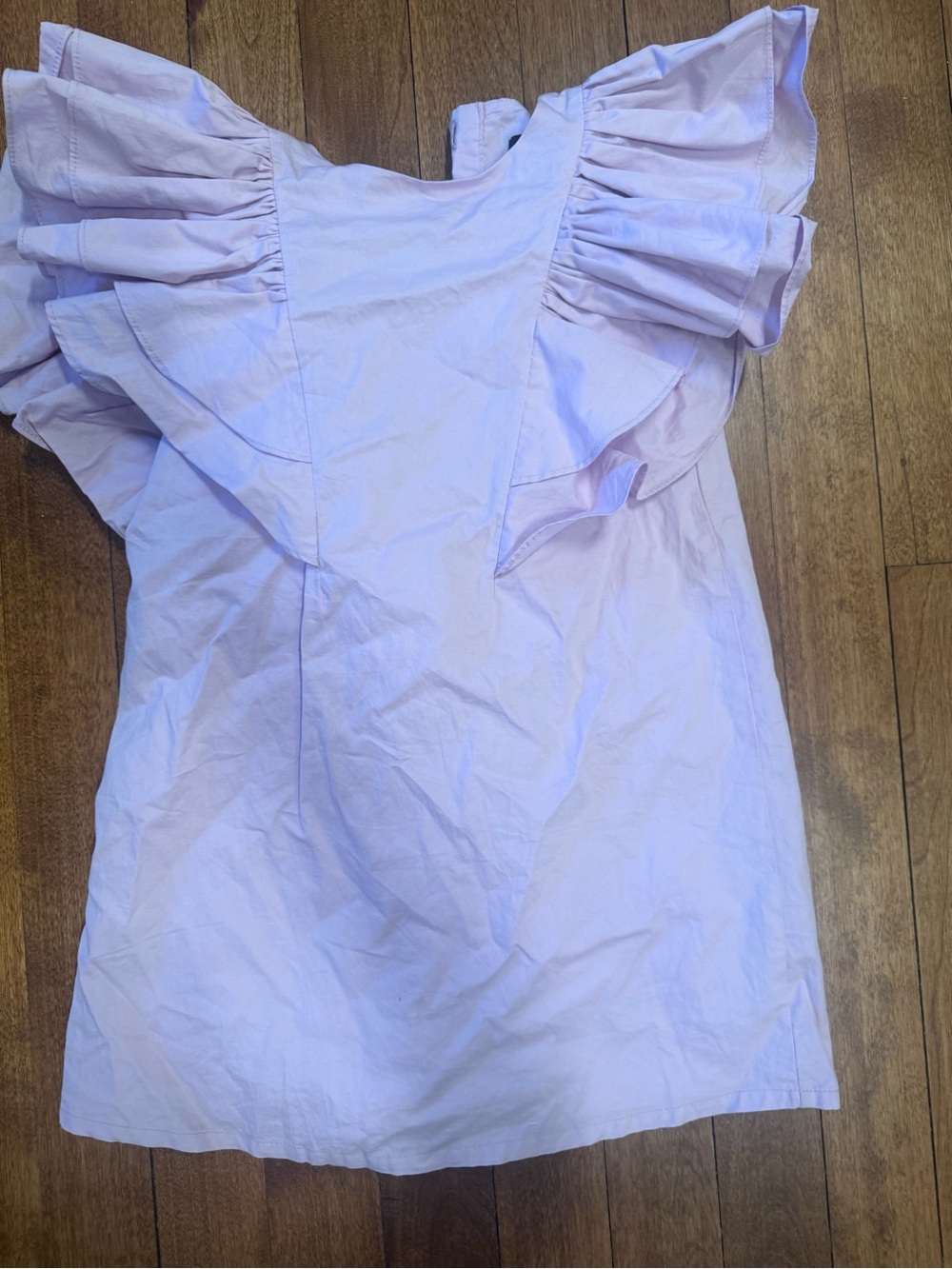 Bardot Light Lavender Ruffle Sleeve girls dress